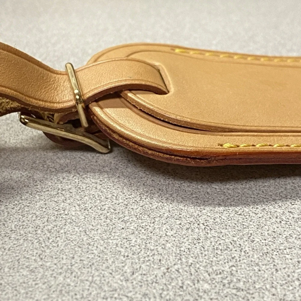 Authentic Louis Vuitton Luggage Tag Excellent Condition SEE THE‎ PHOTOS